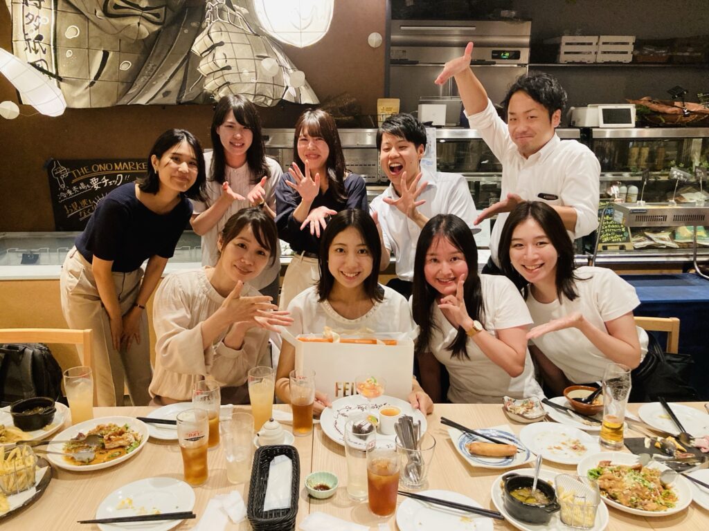 チームの仲間と大野さん