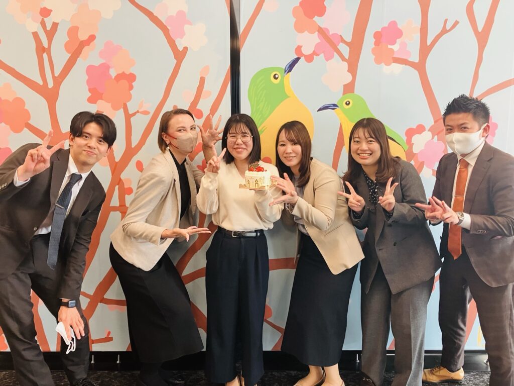 職場の仲間と大野さん